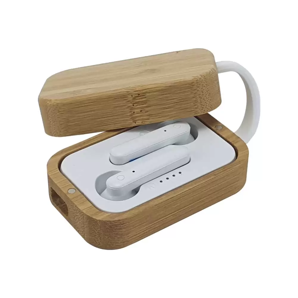 BT Earbuds with Bamboo Case EAR 04 Main