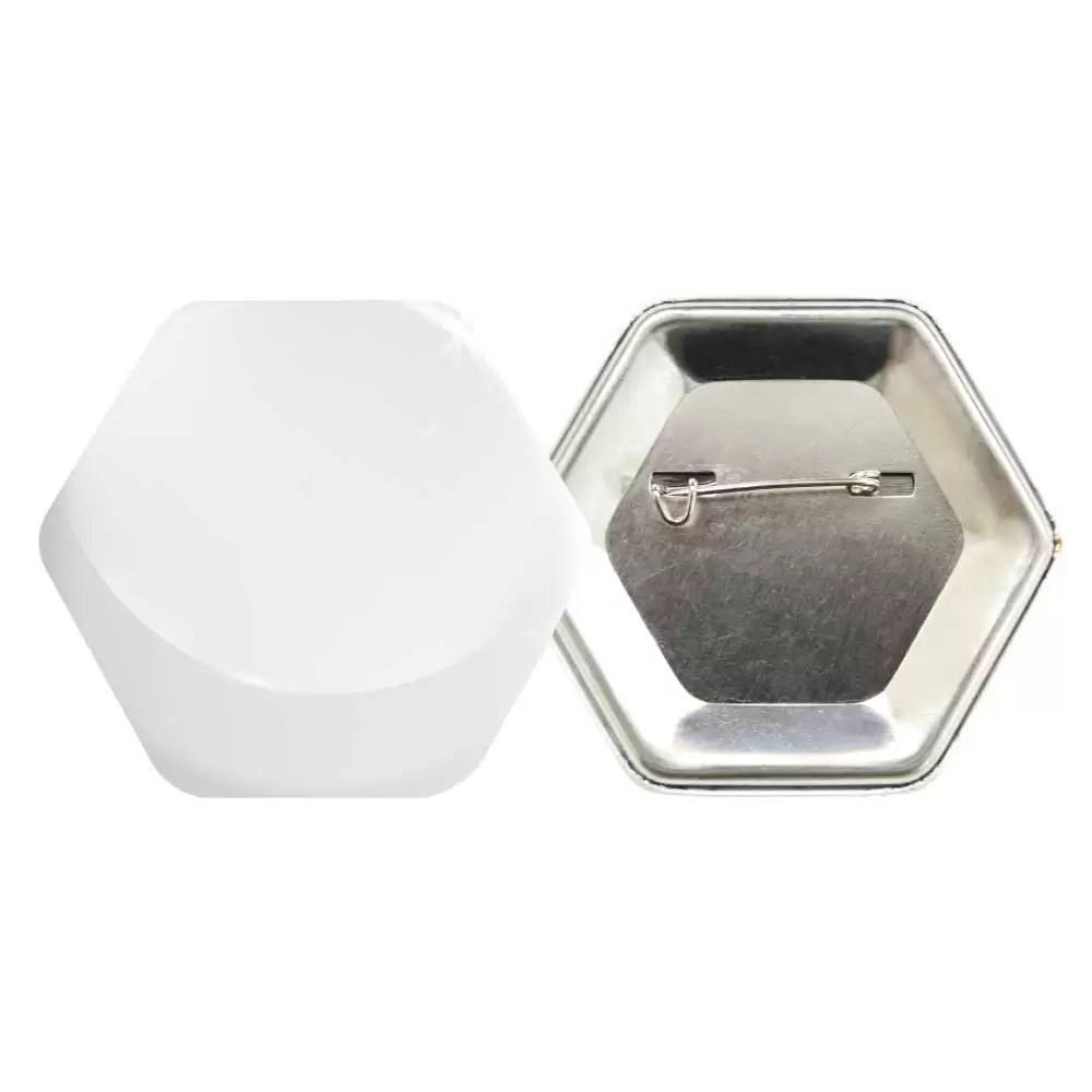 Hexagon Button Badges 406 main t
