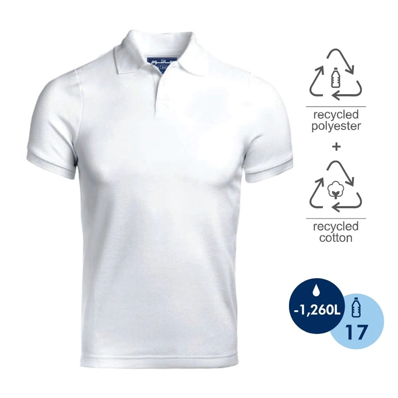 the fully recycled polo shirt pw