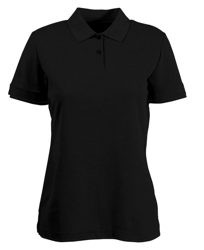 womens polo shirt navy black pw